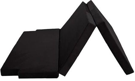 GoldenGroup Auto Matratze 200 cm x 150cm - Passend für VW T6.1 California Beach - Faltbare - Camping Matratze - Auto Camping Zubehör - Klappmatratze Schwarzer Polyester h=6cm