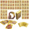 KYKEZ 2022/23 World Cup Fußball Star Karte, 55PCS UEFA Champions League Fußballkarten, Gold Fußball Karten, Soccer Star Collection Cards für Fans Kinder Teenager (Gold)