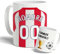 DEREGALOOS Taza Personalizada con nombre de Fútbol Almería. Tazas de Desayuno personalizada. Regalo Original para Aficionados del Futbol. Regalos Mundial Almería. Pulsera de regalo