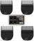 4 Professional Trimmer Guards Cutting Guides for Manscaped The Lawn Mower 3.0, Lengths from 1/8 to 1/2, Replacement Guards Combs Attachment Fit for Manscaped Lawnmower 3.0 with Organizer