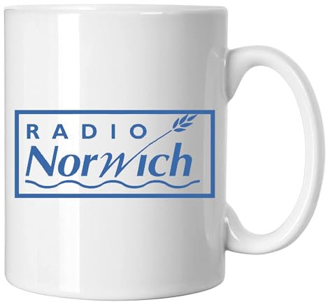 GP-Tees Radio Norwich TV Show Inspired Novelty Ceramic Mugs for Men, Women, Home & Work