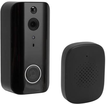 Denash 1080P Cordless Doorbell Camera, Video Doorbell with 2 Way Talk PIR Motion Detection Infrared Night Voice Conversion, 4000mAh Battery for Elderly, Kids, Women