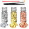 EIHI 3 Bottiglie Oro Commestibile Foglia D'Oro Per Decorazione Torte Fai Da Te - Pellicola Decorativa Per Artigianato Con Clip E Pennello