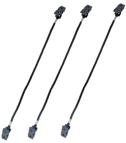 3 Stück Hat Retainer Clip, 30cm Hut Halter Clips Cap Retainer Clip, Hats Keeper Winddichte Halteclip für Klettern Angeln Camping Bootfahren Segeln Golf Wandern, Schwarz (B)