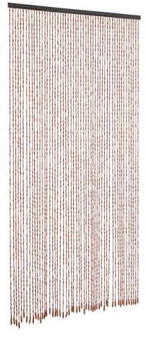 SAUADY Rideau de porte en bambou et bois pour portes d'entrée, armoires, fenêtres, portes de chambre à coucher, portes de salle de bain, café, 200 x 90 cm