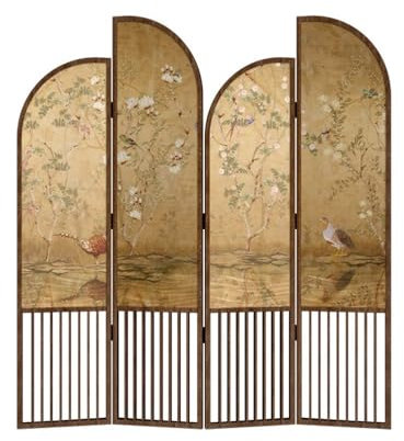 RKVXCJHDR Paravent Paravent sur Pied cloison Maison Salon Porche Bureau Salon de thé décoration rétro Fond Mur paravent Pare-Vue Pliant