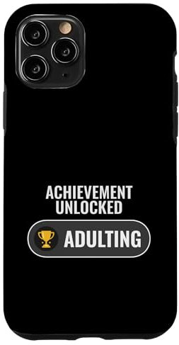 Achievement Unlocked Adulting – Gamer Merch – Humor Level Up Hülle für iPhone 11 Pro