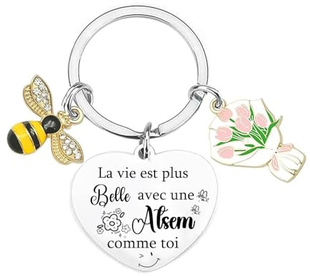 Cadeau Atsem Porte Clef Merci Atsem Idee Cadeau Creche Fin D'année Merci Cadeau Assistante Maternelle Cadeau Fin Creche Cadeau Drole Cadeau Remerciement Nounou Cadeau Noel Cadeau Merci Nounou Noel