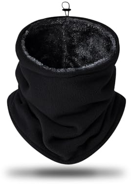 Schlauchschal Herren,Loop Schal Herren Damen Winter Motorrad Fahrrad,Fleece Halswärmer Kälteschutz Halstuch Schlauch Skifahren,Winddicht Thermo Hals Loopschal Halsschlauch für Outdoor Sport Ski