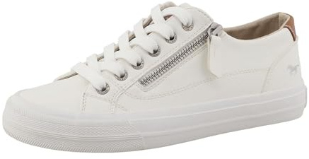 MUSTANG Damen Sneaker unifarben Reißverschluss Schnürung 26M0222013