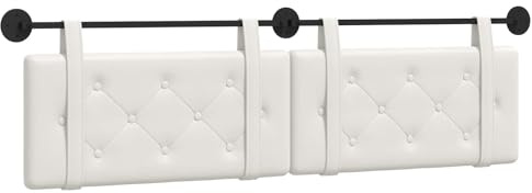vidaXL Hängendes Kopfteil Kunstleder, Elegantes Schlafzimmermöbel, rechteckige Wandkopflehne, gepolsterte Rückenlehne, zeitgemäßes Design