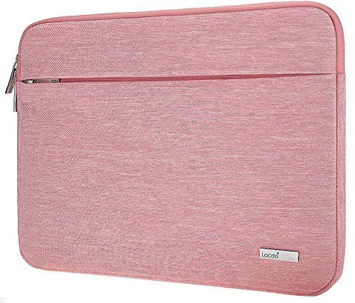 Lacdo 15.6 Pouce Housses pour Ordinateur Portable Protection pour ASUS Vivobook/TUF FX5 / Chromebook 15, HP Pavilion 15, Lenovo IdeaPad 15, Dell Inspiron 15 Chromebook Antichoc Imperméable, Rose