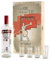 Herz & Heim® Vodka Geschenkset - Na sdorowje - mit Flasche 0,7l und 4 Gläsern in bedruckter Geschenkverpackung mit Ihrem Wunschnamen