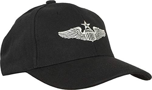 Epic Militaria US Senior Pilot Baseball Cap in Schwarz