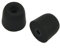 6 Packs (12 Pieces) 3mm Isolate Noise Memory Foam Earplugs Sleeves, In-Ear Moniter Earbud Tips T-100 (Medium, Black)