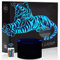 Comiwe Tiger 3D Illusion Nachtlicht Spielzeug,Dekoration LED Nachttischlampe 16 Farben Ändern mit Fernbedienung,Weihnachten Deko Lampe Geburtstagsgeschenk Für Mädchen Jungen Kinder und Freunde