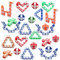 wohot 24Pcs Serpent Magique avec 24 Blocs, Casse Tete Enfant, Mini Magic Snake Cube pour Cadeau Anniversaire Enfants Invites, Petit Cadeau Anniversaire Enfant, Goodies Anniversaire Enfant