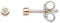 Xenox XS3513RN Ohrstecker Bohemian Silver Circle Rosé Zirkonia Ø 1,6