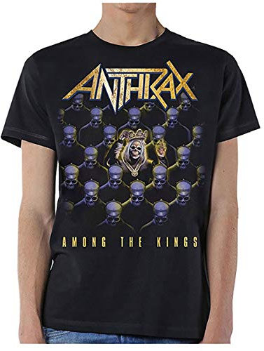 Anthrax T Shirt Among The Kings Band Logo Official Mens Black L