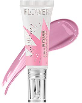 FLOWER Beauty By Drew Barrymore Liquid Blush Makeup Bomb Color Drops -Silky Lightweight Formula + Gel Cream Blush for Cheeks - Radiant + Glossy Finish - Buildable + Lightweight Formula - Cruelty-Free + Vegan (Bubbly)