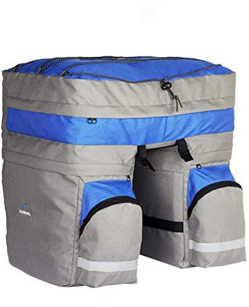 SLRMKK Fahrradtasche, Fahrradtasche, 60 l, Fahrradtasche, 3-in-1, wasserdicht, regendicht, Ripstop 600D, Fahrradtasche