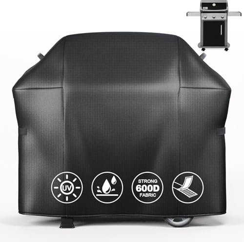 Denmay 130 x 107 x 45cm Housse de Barbecue 7139 pour Weber Spirit II 300 310 Serie, Spirit E-320, Spirit 200 Series (avec Commandes Latérales), Imperméable Résistante