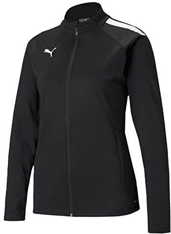 PUMA Damen Teamliga Training Jacket Sweater, Puma Black-puma White, S EU