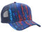 Carlo Colucci Truckercap im Alloverprint Royalblau OS