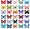 MWOOT 30 Stück Magnetische Lesezeichen,Schmetterling Form Bücher Magnet Seitenmarker,Magnetic Bookmarks Seiten Clips für Studenten Lesen(4.4x2.9cm,30 Stil)