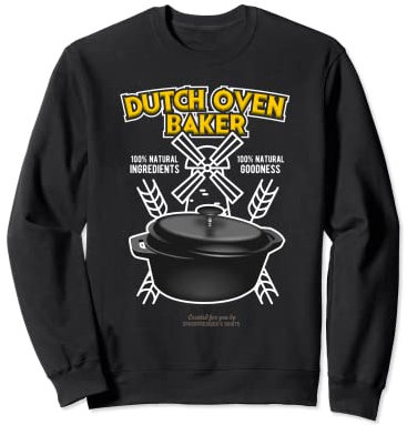 Dutch Oven Baker Motif boulangerie pour faire du pain dans un four hollandais Sweatshirt