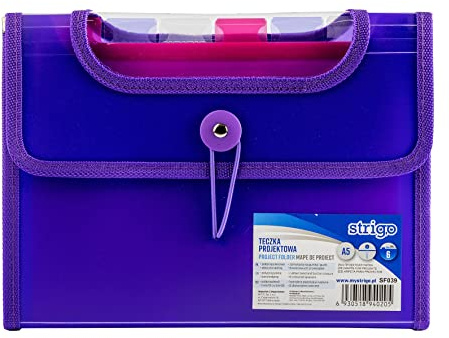 Sammelmappe VFILE STRIGO A5 mit 6 Trennblättern lila