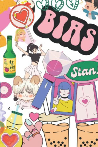 Multi K-pop Inspired Notebook: Sticker style notebook great for K-pop Fans