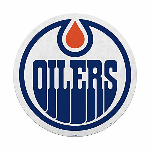 Rico Industries NHL Hockey Edmonton Oilers Wimpel in Primärform – Heim- und Wohnzimmer-Dekor – weicher Filz zum Aufhängen, Weiß