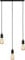 Calla - 230V E27 Vintage 3 Light Bar Pendant - Matt Black