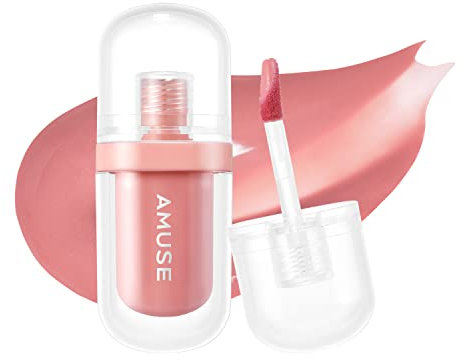 Amuse JEL-FIT TINT, 12 Stunden lang anhaltende, geleeartige Textur, feuchtigkeitsspendender Lippenfleck, vegan, in praktischer Größe für unterwegs (05 OAT FIG)