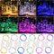 HXWEIYE 12 Stück LED Lichterkette Batterie, 2M 20LEDs Mehrfarbig Mini Lichterketten Silber Kupferdraht Batteriebetrieb Deko für Flasche Geburtstag Innen Außen