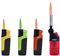 Sturmfeuerzeug Turbo Jetflame Gas Feuerzeug Color Flames, 3 Stück + 1x (Konsumany® Stab- Sturmfeuerzeug 12,5 cm Lang)