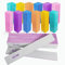 Lima e tampone per unghie (24 confezioni), 6 blocchi tampone e 6 lime per unghie 100/180 quadrate grigie