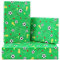 Fußball Geschenkpapier, Fußball Feld Sport Trophäe Geschenkpapier, 4 Blatt 50 x 70 cm pro Blatt, Geburtstags Geschenkpapier für Jungen, Kinder, Männer, Geburtstag, Urlaub