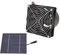 Ventilateur D'extraction Solaire, Panneau Solaire Puissant de 50 W et Ventilateur à Grande Vitesse de Vent, Circulation et Refroidissement Efficaces de L'air, adapté à la