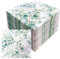 80 Stück Servietten Eukalyptus 33 x 33cm Serviettenshop Kommunion Deko 3-Lagige Eukalyptus Grün Papierservietten Tischdeko, für Geburtstag Hochzeit Taufe Kommunion und Jede Feier Party