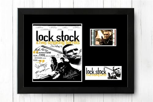 Lock, Stock and Two Smoking Barrels Framed Film Cell Display Stunning New Signed