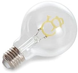 Vellight LED-Lampe in Glühlampenform, Schneemann, dekorativ, blaues Filament, 2 W, E27, 60 lm, Lebensdauer, 25000 h