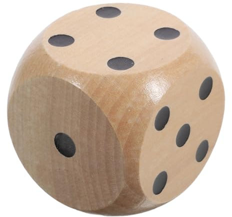 SAFIGLE große Würfel Spielzeuge Spiellehrwürfel Würfelspielspielzeug lustige Würfel Partyzubehör Würfel für Partyspiele Würfeln Facettenreich Schachbrett Lehrmittel Spiel Requisiten Holz