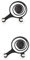Uonlytech 2pcs Mobile Joystick Game Controller for Smartphones Lightweight Gaming Accessory for Enhanced Precision and Control Mobile Games Black