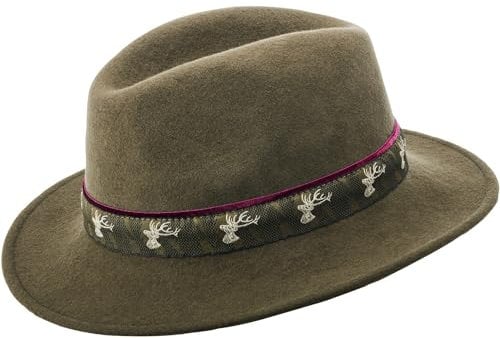 Parforce Traditional Hunting Damen Hut Hirschband Khaki 56