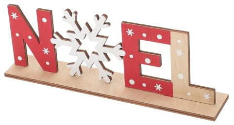 Cabilock 3 Piezas Letrero de Madera de Mesa de Navidad Dormitorio decoración navideña Cartel de Madera de Noel Cartel de Madera de Navidad Noel Decoracion Escritorio emblemas Comedor Placa