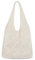 Etercycle Strandtasche Damen Häkeltasche für den Sommer, Umhängetasche Netz-Stricktasche für Reisen Einkaufen und Alltag (Beige)