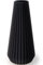 Moderne Deko-Vase, 25 cm Hoch, Schwarz, PLA 3D-gedruckt, für Tischdeko, Pampasgras, Trockenblumen, leicht zu reinigen, Zeitloses Design, für Esstisch und Büro (25 cm Hoch)