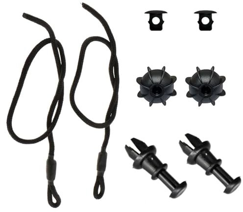 Buaak 2 Stück Kofferraum Halteband, Hutablage,Auto Universal Haltebänder,Kofferraumabdeckung Band Halterung,Auto Kofferraum Zubehör Passend Für VW Golf 6,Skoda,BMW Mini(Schwarz)